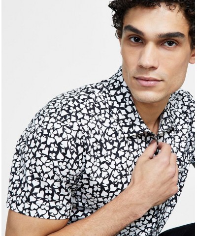 Men's Short-Sleeve Straight Flush Shirt Black $39.96 Shirts