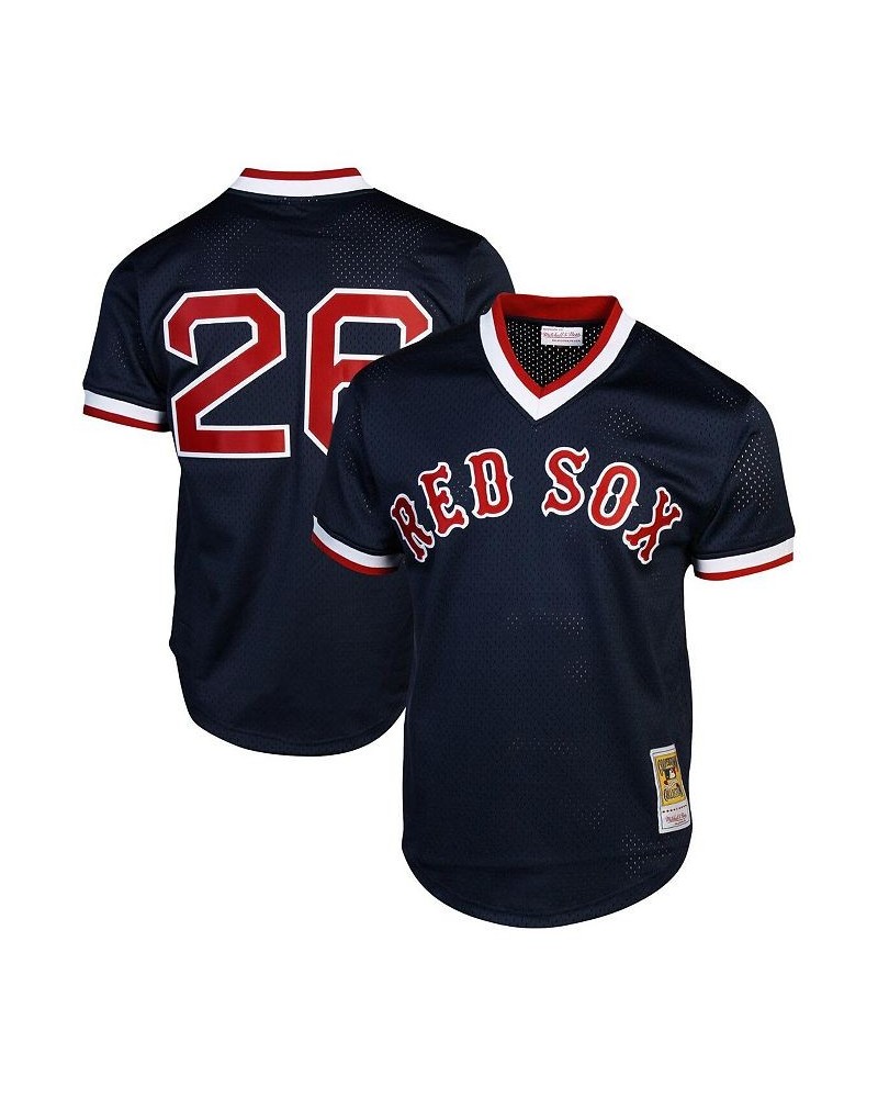 Men's Wade Boggs Boston Red Sox 1992 Authentic Cooperstown Collection Batting Practice Jersey - Navy Blue $38.50 Jersey