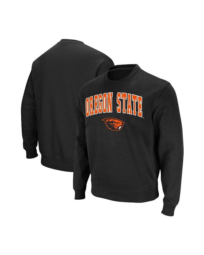 Men's Black Oregon State Beavers Arch & Logo Tackle Twill Pullover Sweatshirt $20.68 Sweatshirt