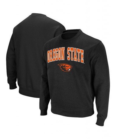 Men's Black Oregon State Beavers Arch & Logo Tackle Twill Pullover Sweatshirt $20.68 Sweatshirt