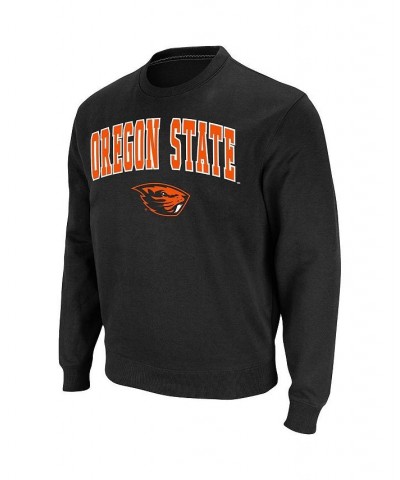 Men's Black Oregon State Beavers Arch & Logo Tackle Twill Pullover Sweatshirt $20.68 Sweatshirt