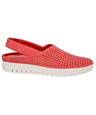 Women's Sofresh Comfort Slingback Flats Red $27.30 Shoes