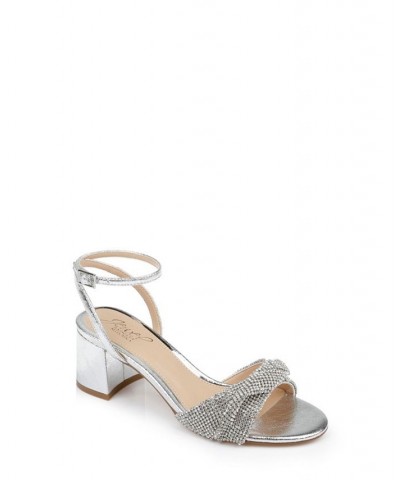 Women's Ansley Evening Sandals Silver $56.99 Shoes