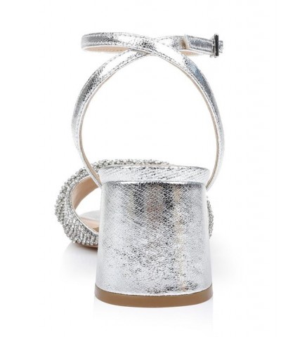 Women's Ansley Evening Sandals Silver $56.99 Shoes