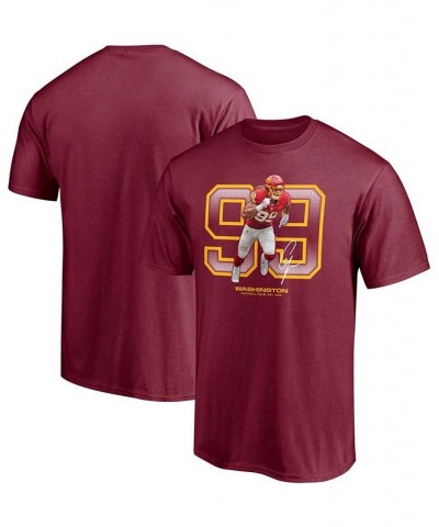 Men's Chase Young Burgundy Washington Football Team Powerhouse Player Graphic T-shirt $20.05 T-Shirts