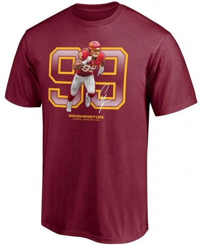 Men's Chase Young Burgundy Washington Football Team Powerhouse Player Graphic T-shirt $20.05 T-Shirts