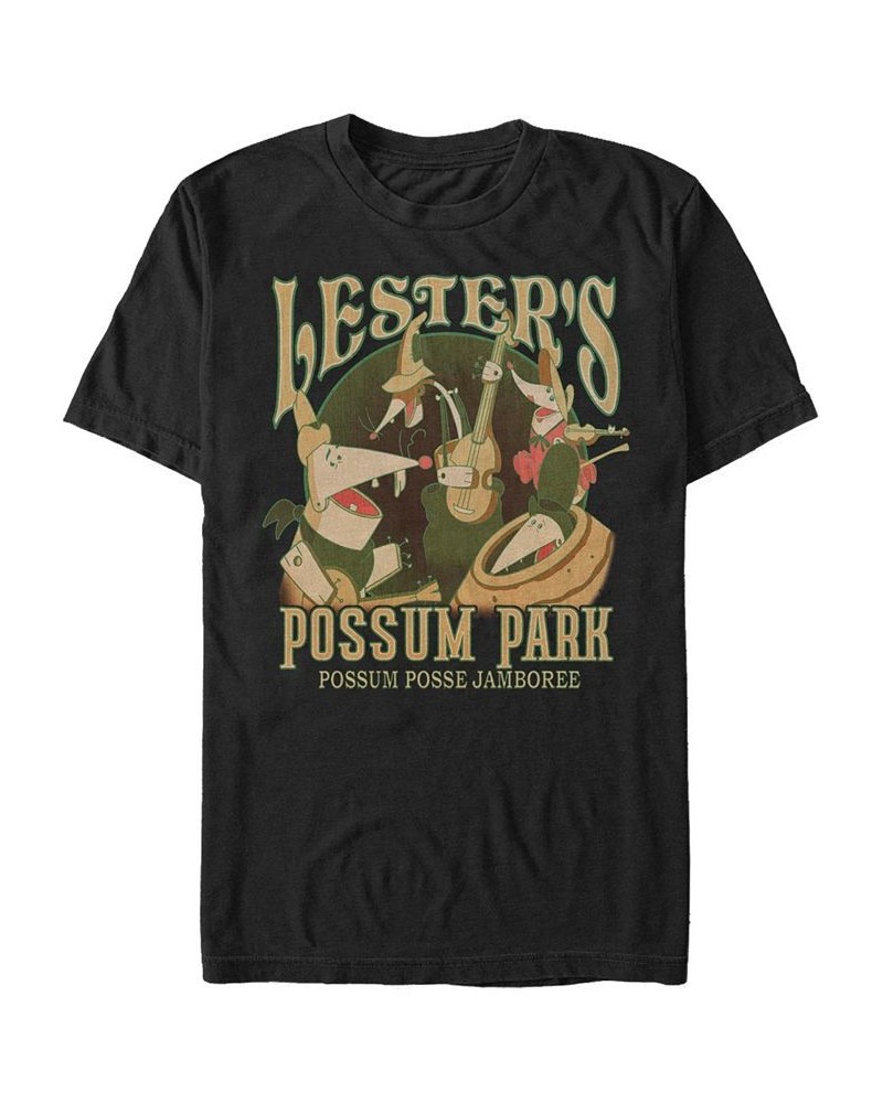 Men's Lesters Possum Park Short Sleeve T-Shirt Black $20.99 T-Shirts