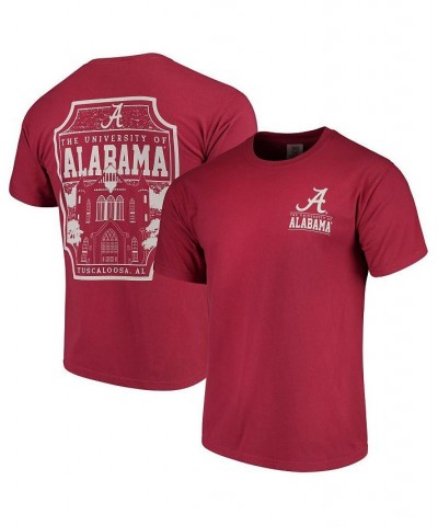 Men's Crimson Alabama Crimson Tide Comfort Colors Campus Icon T-shirt $20.16 T-Shirts