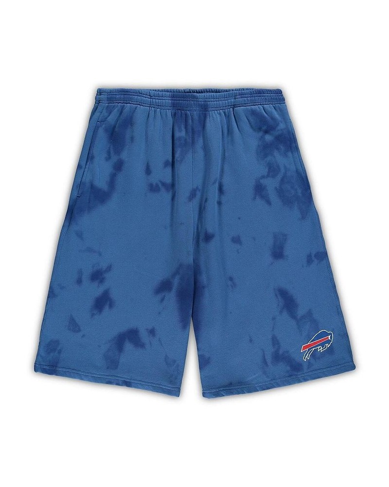 Men's Royal Buffalo Bills Big and Tall Tie-Dye Shorts $33.59 Shorts