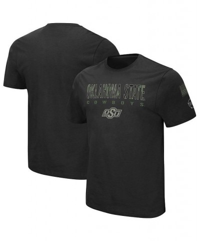 Men's Black Oklahoma State Cowboys Big and Tall OHT Military-inspired Appreciation Informer T-shirt $24.50 T-Shirts