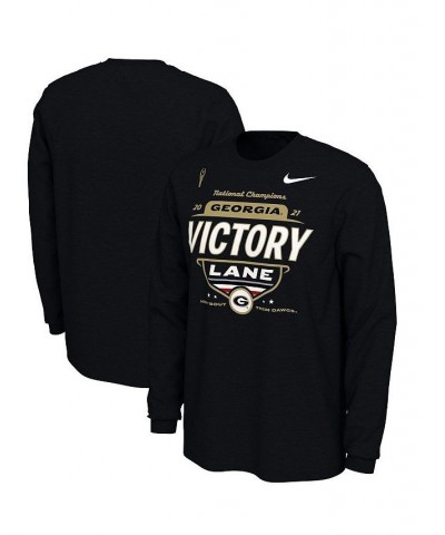 Men's Black Georgia Bulldogs College Football Playoff 2021 National Champions Locker Room Long Sleeve T-shirt $18.40 T-Shirts