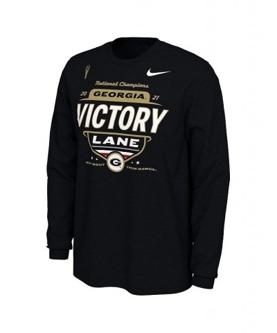 Men's Black Georgia Bulldogs College Football Playoff 2021 National Champions Locker Room Long Sleeve T-shirt $18.40 T-Shirts