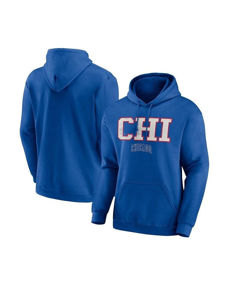 Men's Royal Chicago Cubs Scoreboard Pullover Hoodie $20.00 Sweatshirt