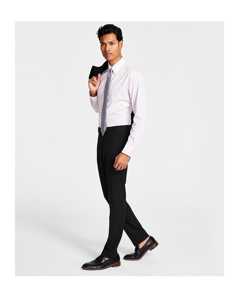 Men's Skinny-Fit Stretch Suit Pants Black Solid $71.05 Suits