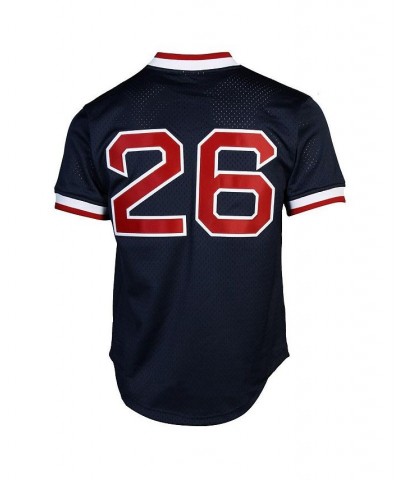 Men's Wade Boggs Boston Red Sox 1992 Authentic Cooperstown Collection Batting Practice Jersey - Navy Blue $38.50 Jersey