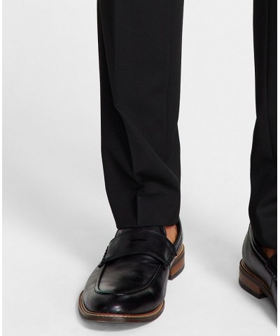 Men's Skinny-Fit Stretch Suit Pants Black Solid $71.05 Suits