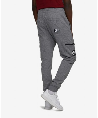 Men's Big and Tall Simple Story Cargo Fleece Joggers Gray 1 $35.36 Pants