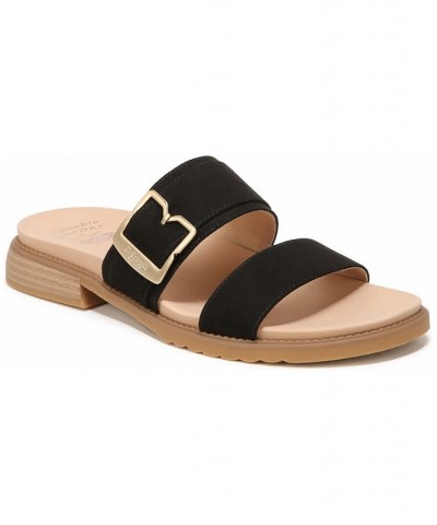 Women's Alyssa Slide Sandals Black $45.90 Shoes