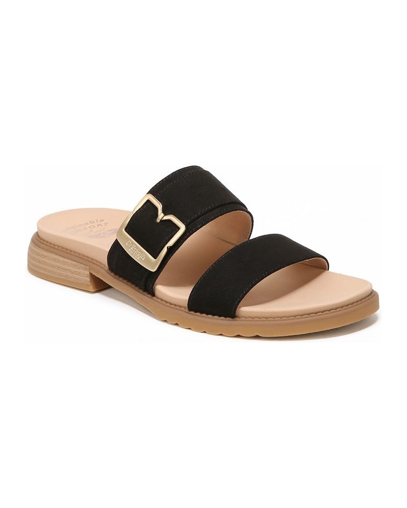 Women's Alyssa Slide Sandals Black $45.90 Shoes