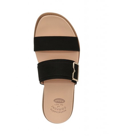 Women's Alyssa Slide Sandals Black $45.90 Shoes