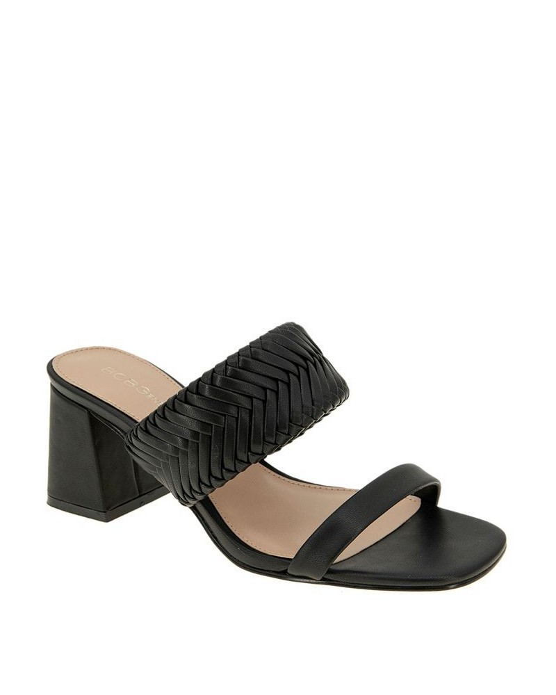 Women's Diliny Block Heel Sandal Black $44.69 Shoes