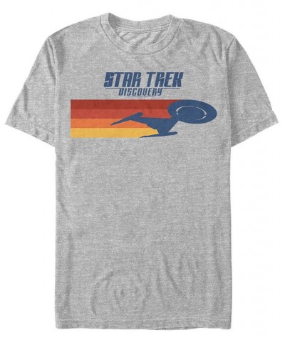 Star Trek Men's Discovery U.S.S. Discovery Silhouette Short Sleeve T-Shirt Gray $17.84 T-Shirts