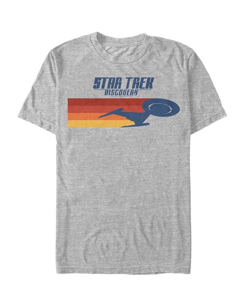 Star Trek Men's Discovery U.S.S. Discovery Silhouette Short Sleeve T-Shirt Gray $17.84 T-Shirts