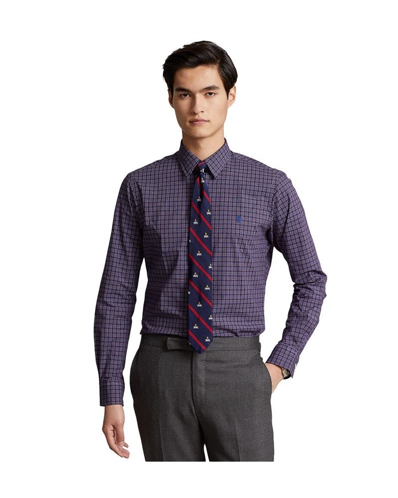 Men's Classic-Fit Plaid Stretch Poplin Shirt Multi $29.05 Shirts