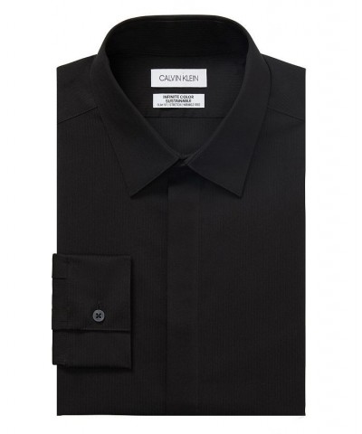 Men's Infinite Color Slim Fit Dress Shirt Black $29.40 Dress Shirts