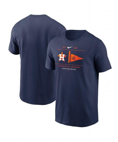 Men's Navy Houston Astros 2022 American League Champions Pennant T-Shirt $23.50 T-Shirts