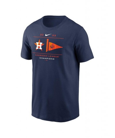 Men's Navy Houston Astros 2022 American League Champions Pennant T-Shirt $23.50 T-Shirts