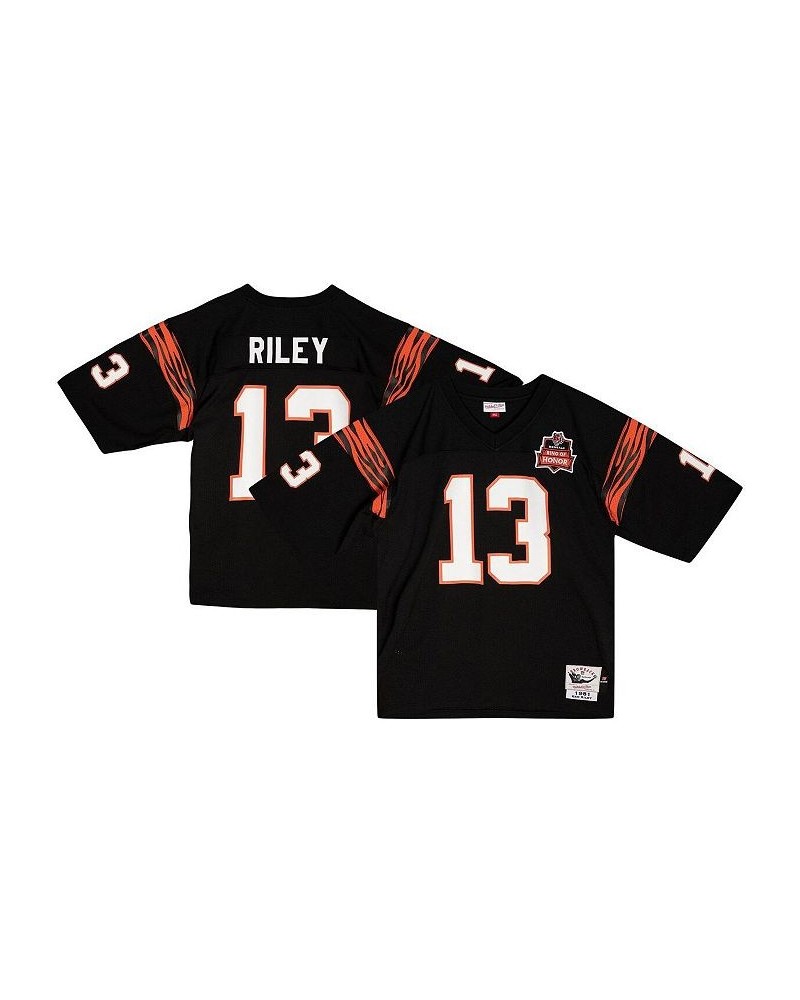 Men's Ken Riley Black Cincinnati Bengals 1981 Authentic Retired Player Jersey $140.70 Jersey