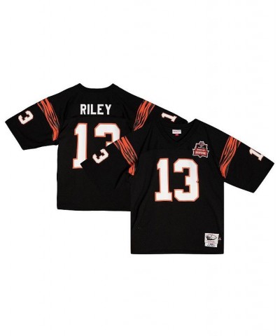 Men's Ken Riley Black Cincinnati Bengals 1981 Authentic Retired Player Jersey $140.70 Jersey