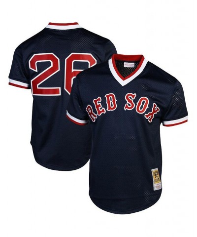 Men's Wade Boggs Boston Red Sox 1992 Authentic Cooperstown Collection Batting Practice Jersey - Navy Blue $38.50 Jersey