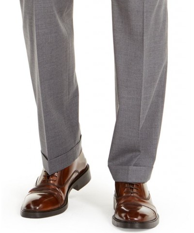 Men's Wool Blend Classic-Fit UltraFlex Stretch Double-Reverse Pleated Dress Pants PD01 $60.00 Pants