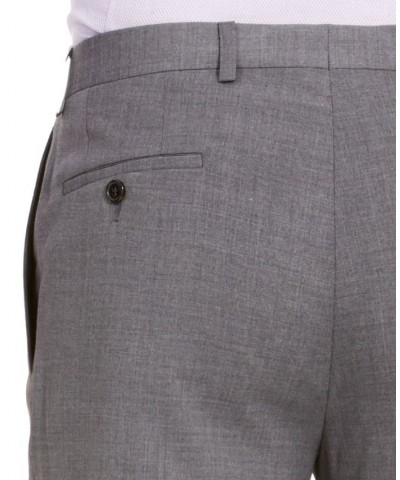 Men's Wool Blend Classic-Fit UltraFlex Stretch Double-Reverse Pleated Dress Pants PD01 $60.00 Pants