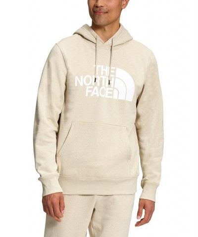 Men's Half Dome Logo Hoodie Gravel/tnf White $30.36 Sweatshirt