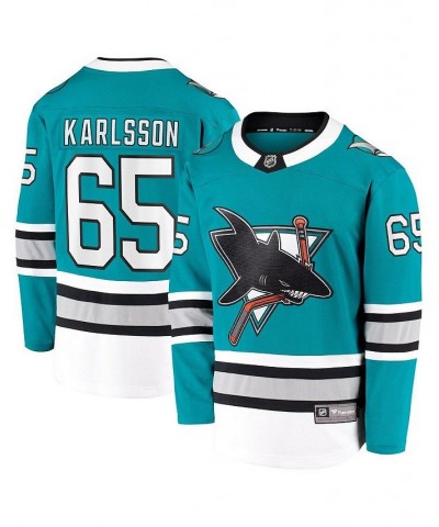 Men's Erik Karlsson Teal San Jose Sharks 30th Anniversary Premier Breakaway Player Jersey $64.75 Jersey