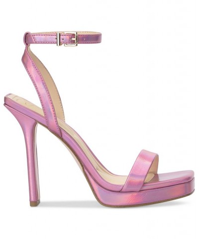 Adonia Ankle-Strap Platform Sandals Pink $39.60 Shoes