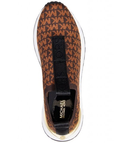 Women's Bodie Slip-On Sneakers Brown $65.10 Shoes