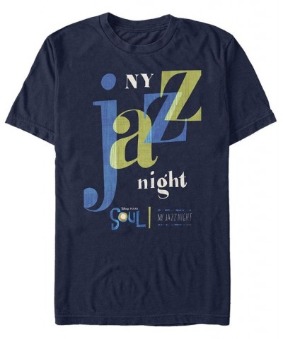 Men's Soul NY Jazz Night Short Sleeve T-shirt Blue $18.54 T-Shirts