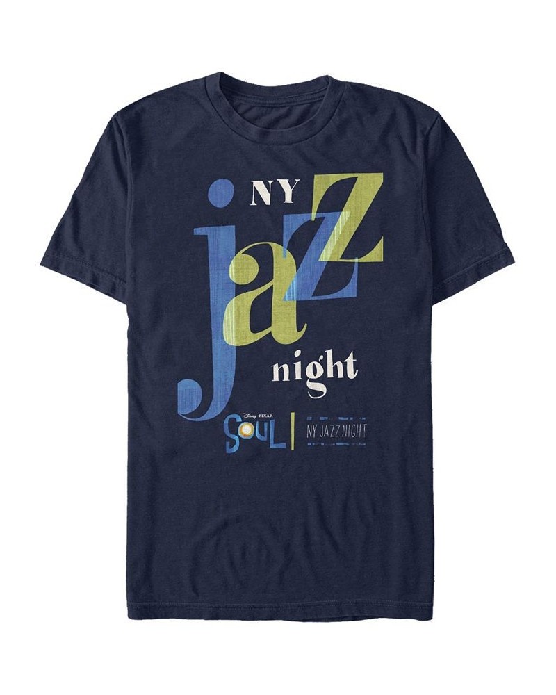 Men's Soul NY Jazz Night Short Sleeve T-shirt Blue $18.54 T-Shirts