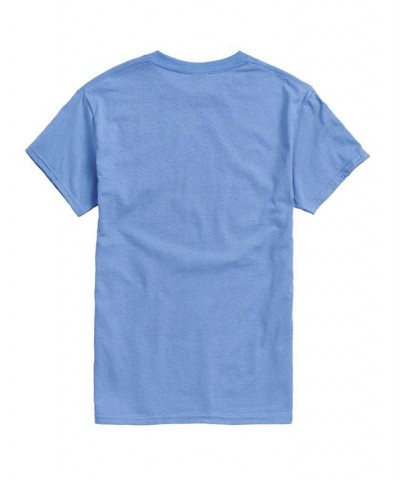 Men's Peanuts Ice Hockey T-shirt Blue $17.15 T-Shirts