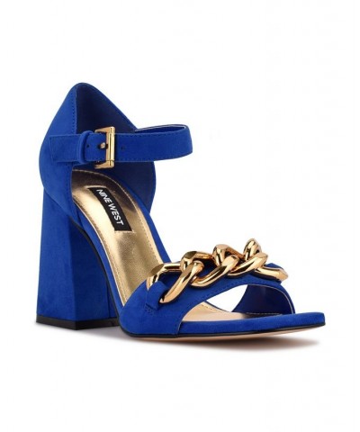 Women's Jerri Dress Sandals Blue $35.70 Shoes