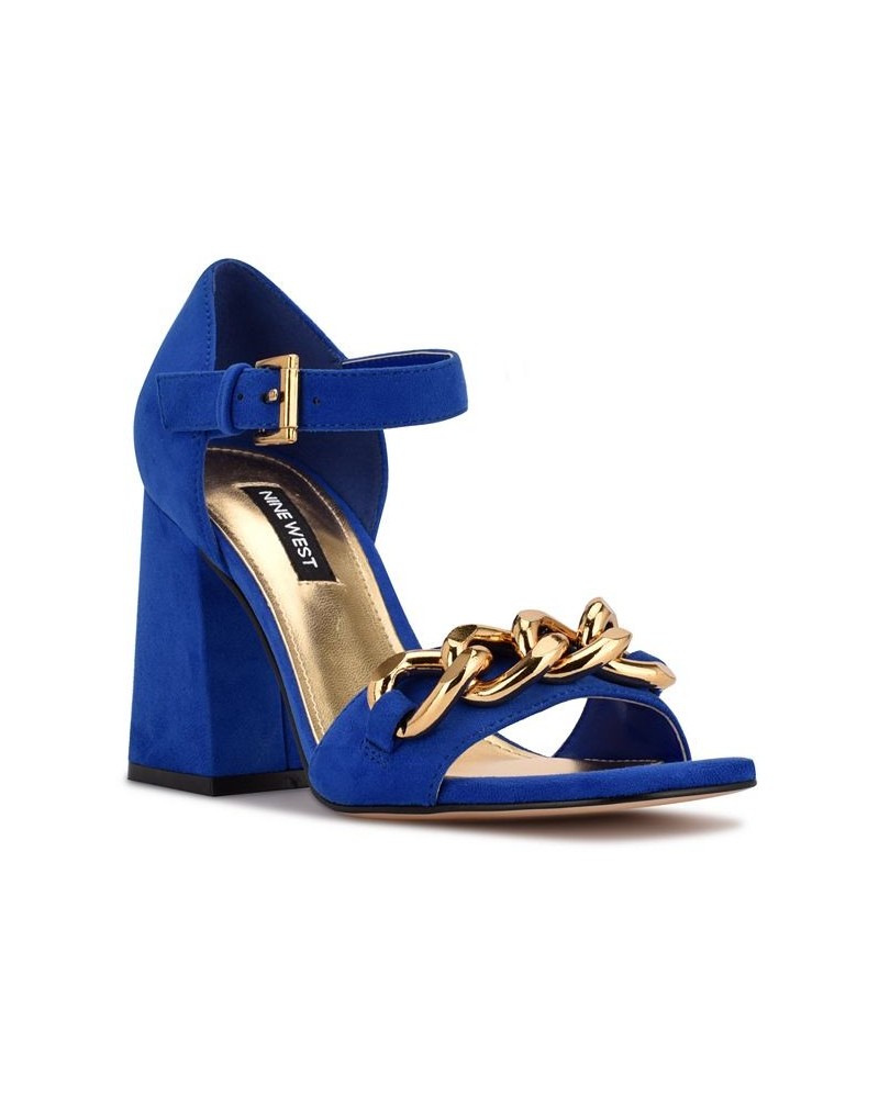 Women's Jerri Dress Sandals Blue $35.70 Shoes