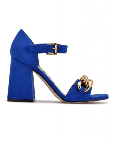 Women's Jerri Dress Sandals Blue $35.70 Shoes