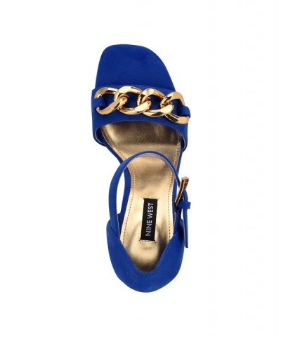 Women's Jerri Dress Sandals Blue $35.70 Shoes