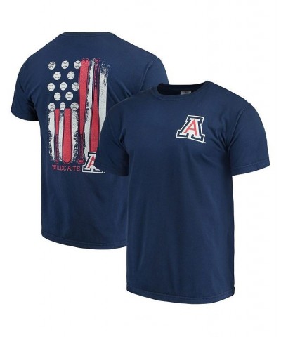 Men's Navy Arizona Wildcats Baseball Flag Comfort Colors T-shirt $23.93 T-Shirts