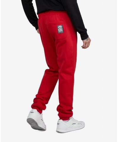 Men's Big and Tall High Standing Joggers Red $33.64 Pants