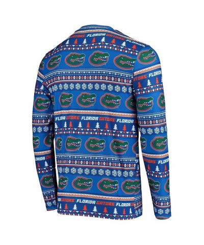 Men's Royal Florida Gators Ugly Sweater Knit Long Sleeve Top and Pant Set $30.75 Pajama